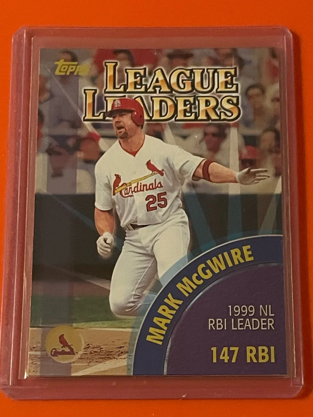 ‘99 League Leaders [M.McGwire/M.Ramirez] #463 2000 Topps Baseball Trading Card